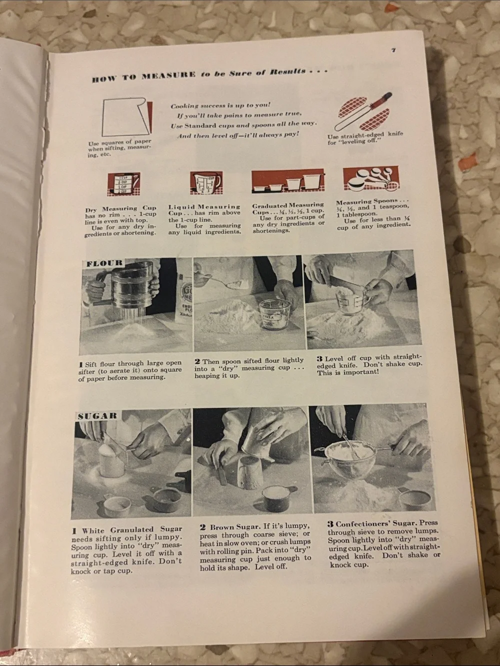 vintage 1950 edition of Betty Crocker's Picture Cook Book.